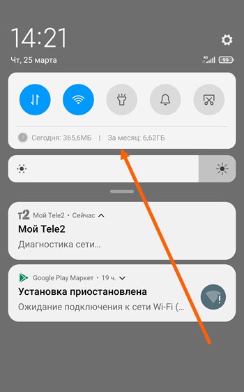 Как узнать расход трафика на теле2 на планшете